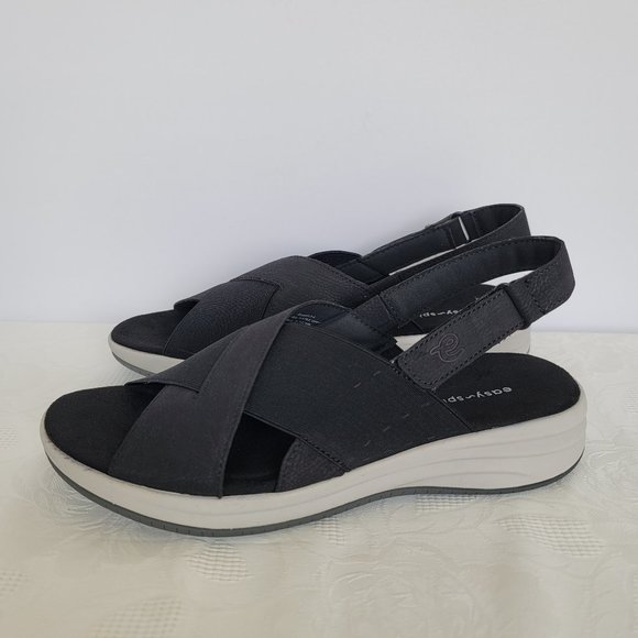 EASY SPIRIT Daimiel3 Textile Sandals- Black color- Women's Size 9M - Picture 8 of 11